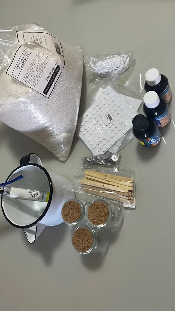 Kit para fazer velas artesanais