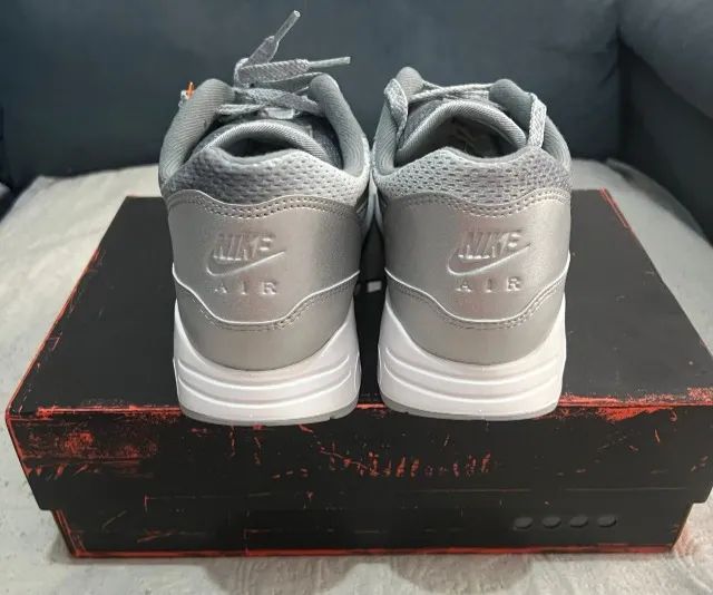 Tênis Air Max 1 '86 Metallic Silver 100% Original - Foto 2