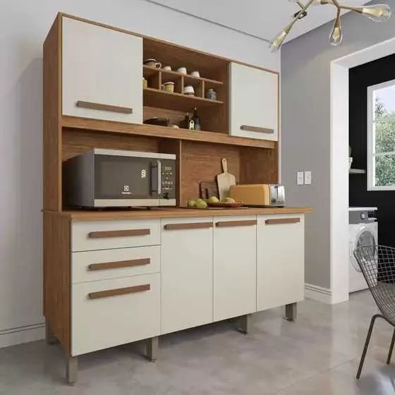 Armário de Cozinha Luna 6 Portas 2 Gavetas 100% MDF FAZEMOS ENTREGAS DF E ENTORNO - Foto 2
