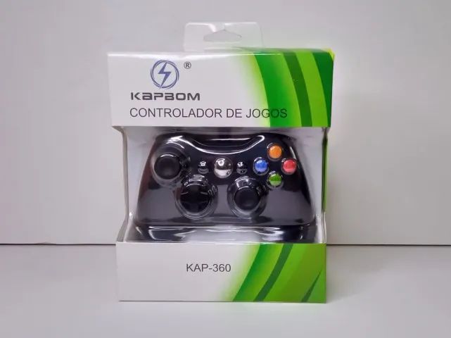 Controle Com Fio Usb Xbox 360 Kapbom Kap-360 *ENTREGA GRÁTIS*