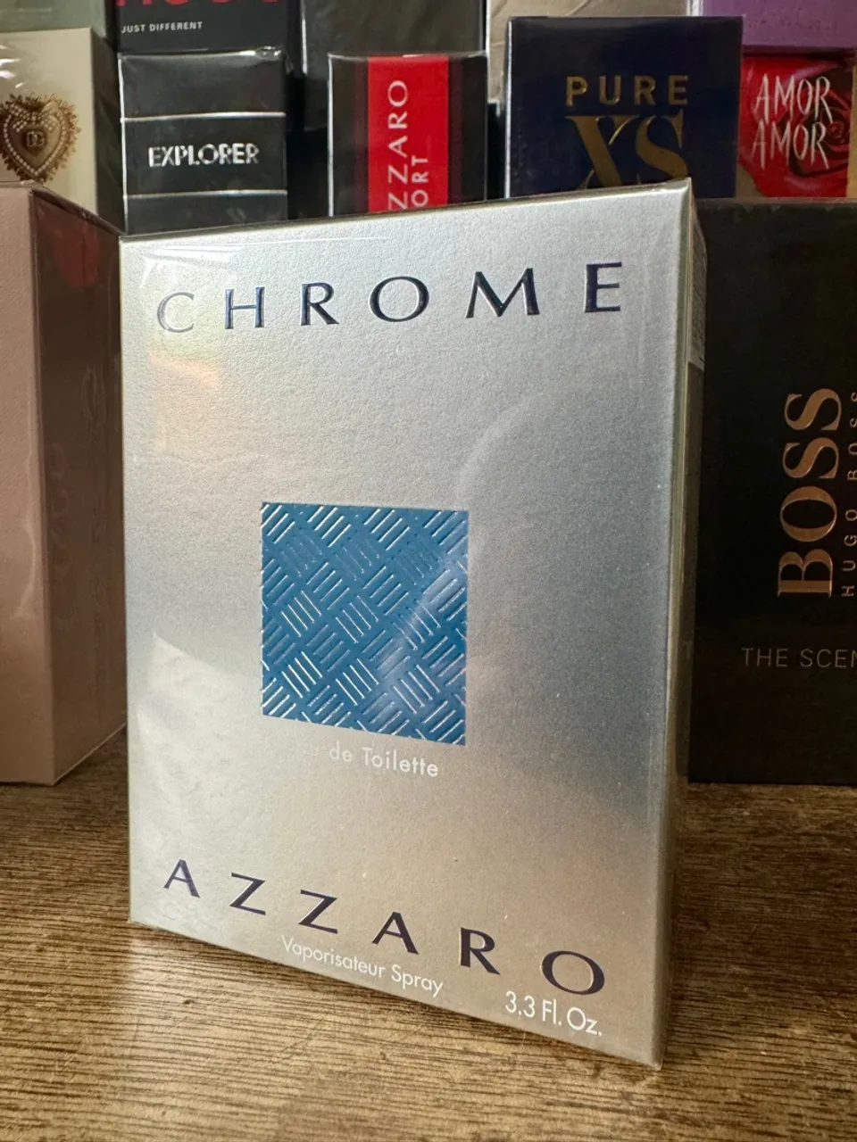 perfume masculino clássico Azzaro Chrome EDT 100ml original lacrado adipec