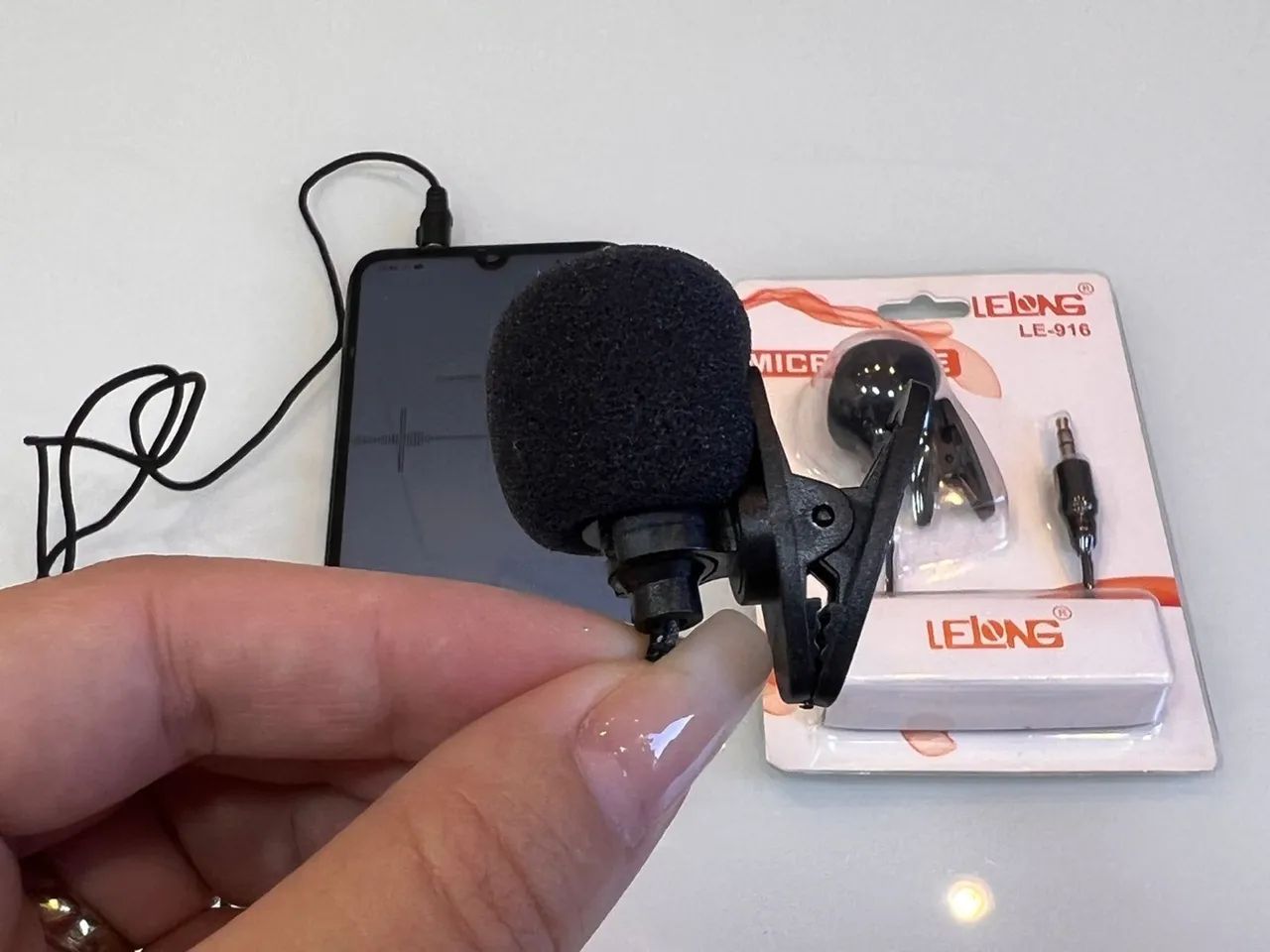 Microfone Lapela para Celular LE-916 - Foto 6