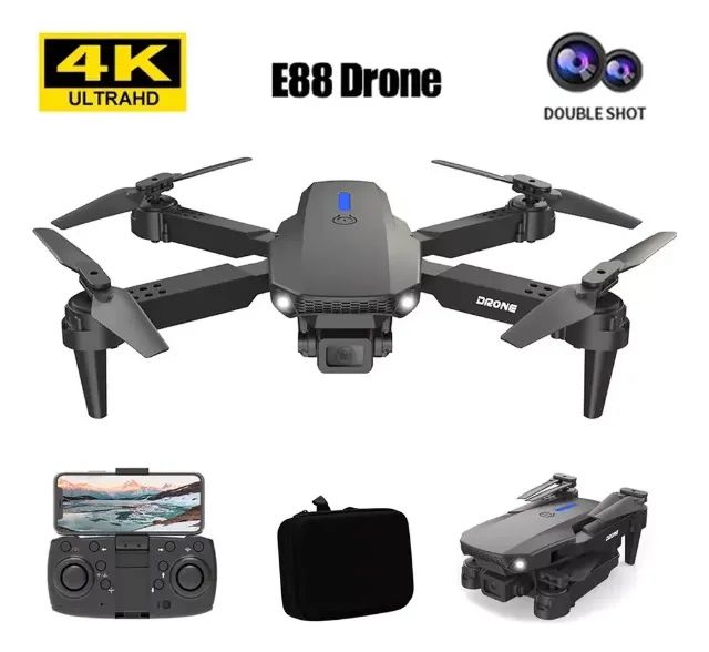 *PROMOÇÃO* Drone E88 Pro 4k 2 Câmeras