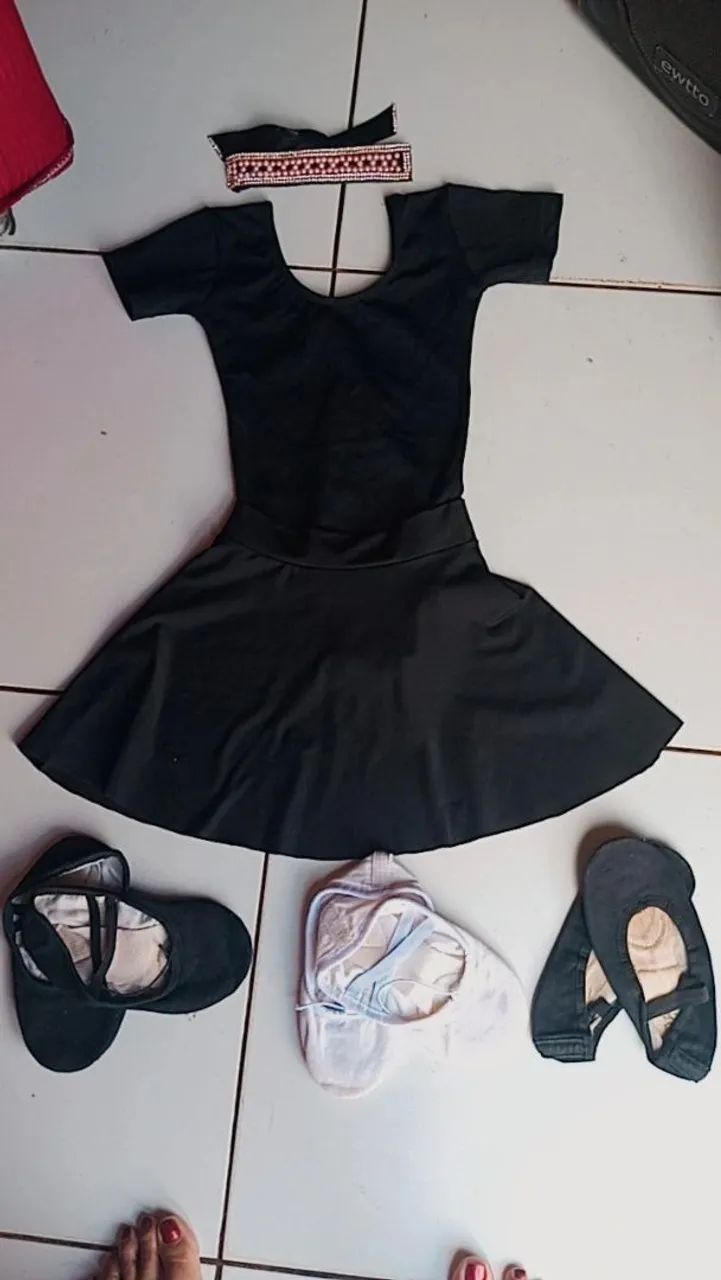 Conjunto de Ballet Infantil - Roupa e Sapatilhas