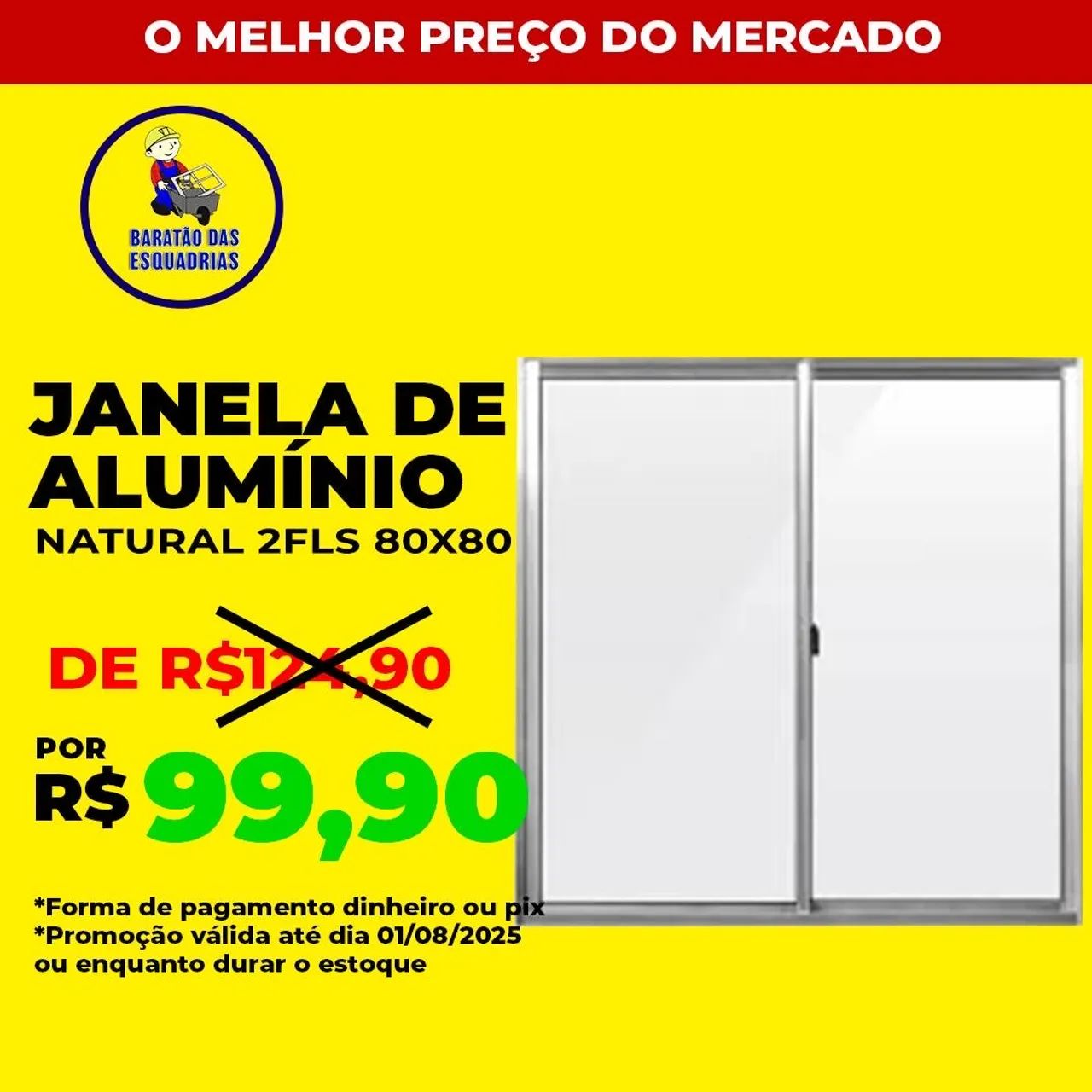 Janela de Alumínio - Imperdível! 