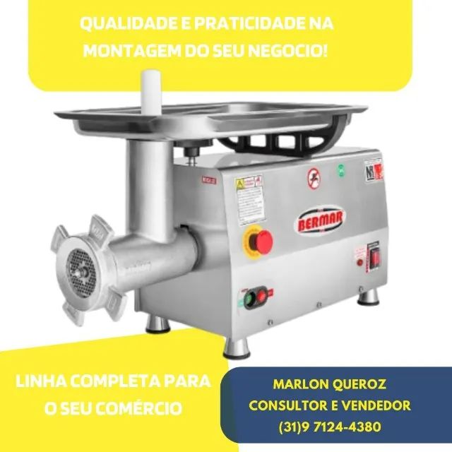 Moedor de Carne Bermar Boca 22 Inox