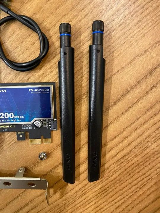 Adaptador De Rede Wi-fi 1200mbps Bluetooth 4.0 2.4/5ghz Pcie - Foto 4