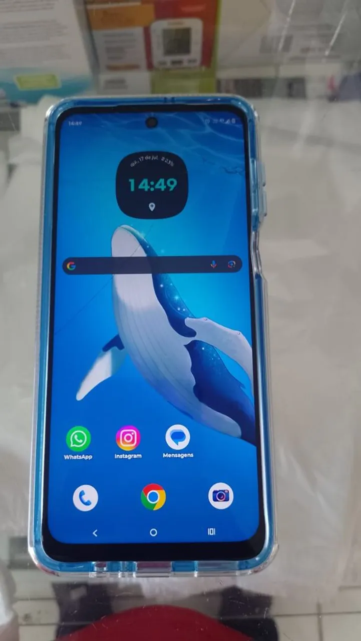 Moto g54 super conservado apenas um trinco mais não interfere em nada