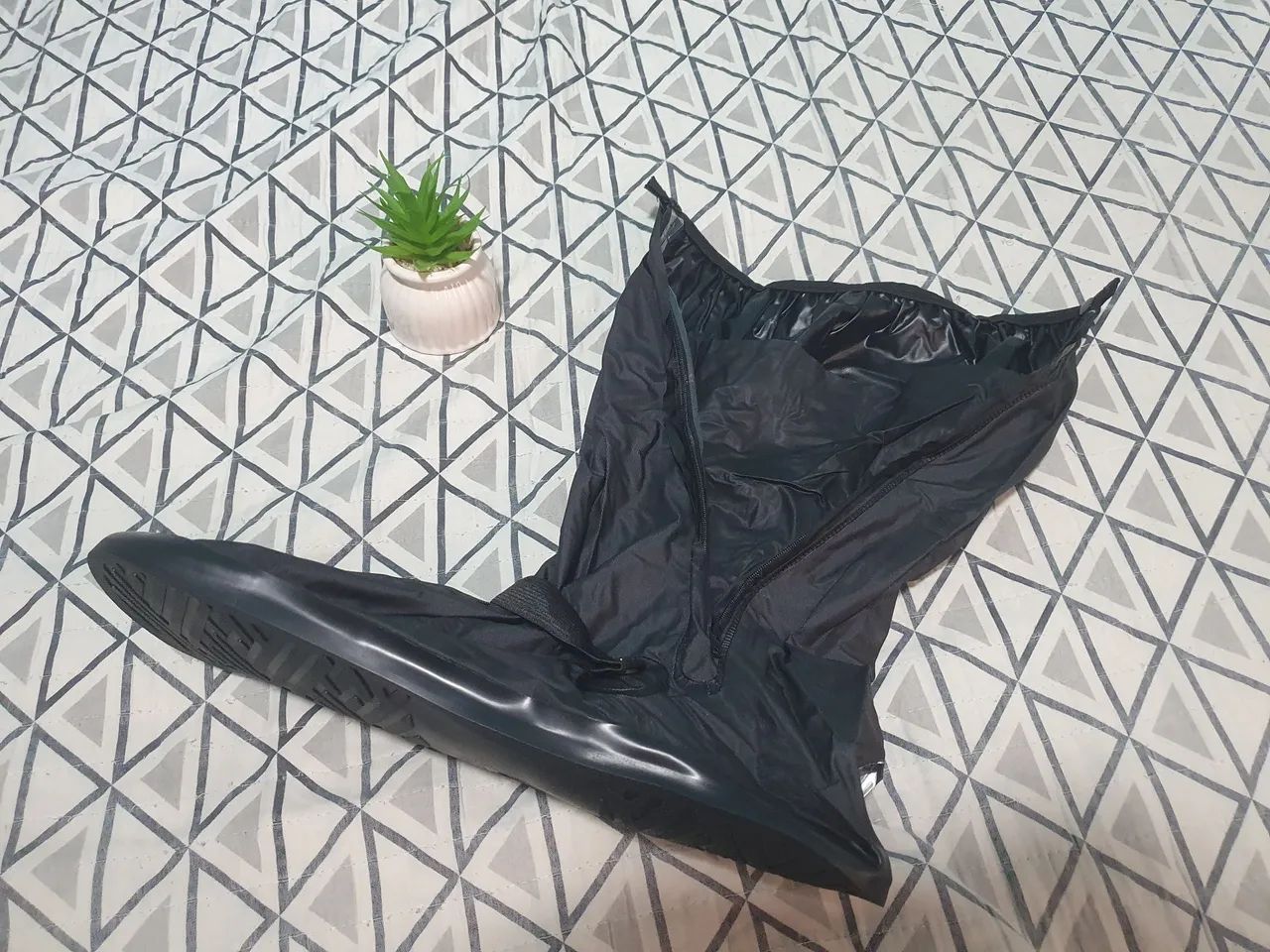Capa de chuva para bota ou sapato motoqueiro - Foto 3