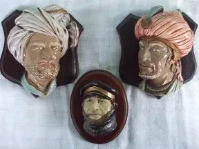 Cabeça em gesso para decoração