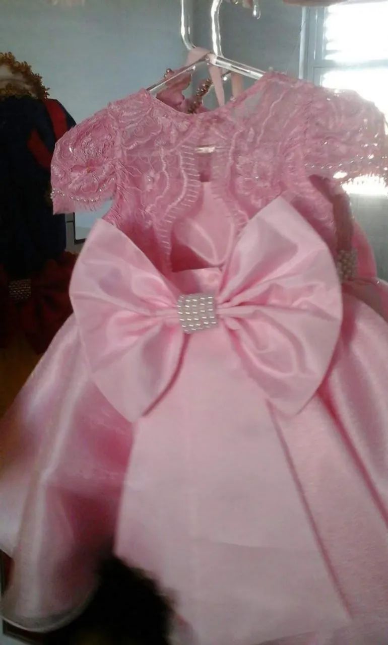 Vestido de Princesa Rosa Mãe e filha - Foto 4