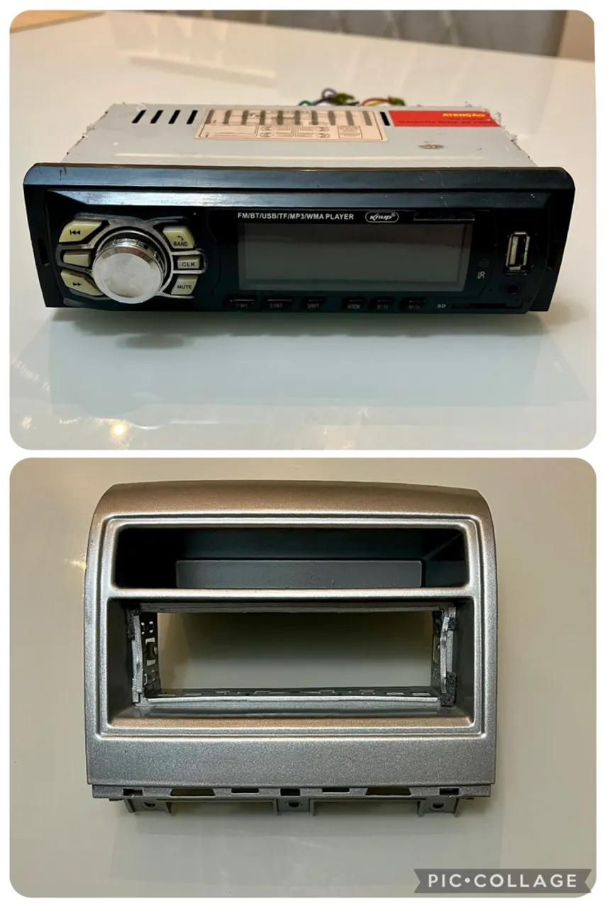 KIT Som Automotivo com Moldura Fiat Palio/Siena - Bluetooth + USB - Pronto para Instalar!