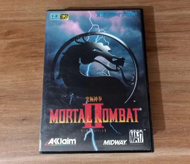 Mortal Kombat 2 Original Japonês CIB Completo Mega Drive