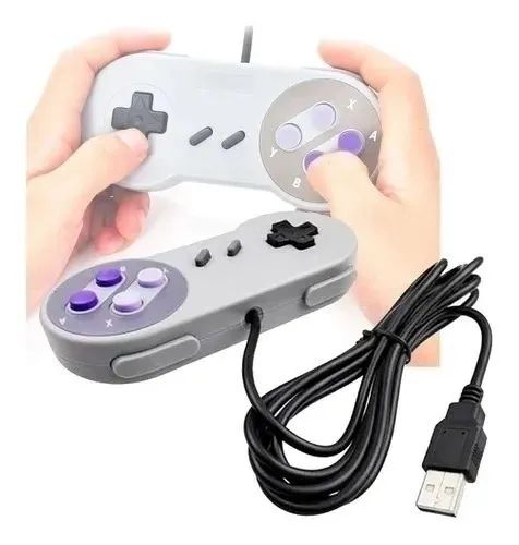 Controle Usb Super Nintendo Snes Joystick Windows Mac Linux - Foto 5
