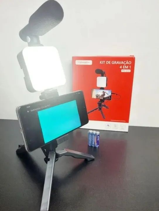 Kit de Gravação para Celular 4 em 1 - Novo - Foto 3