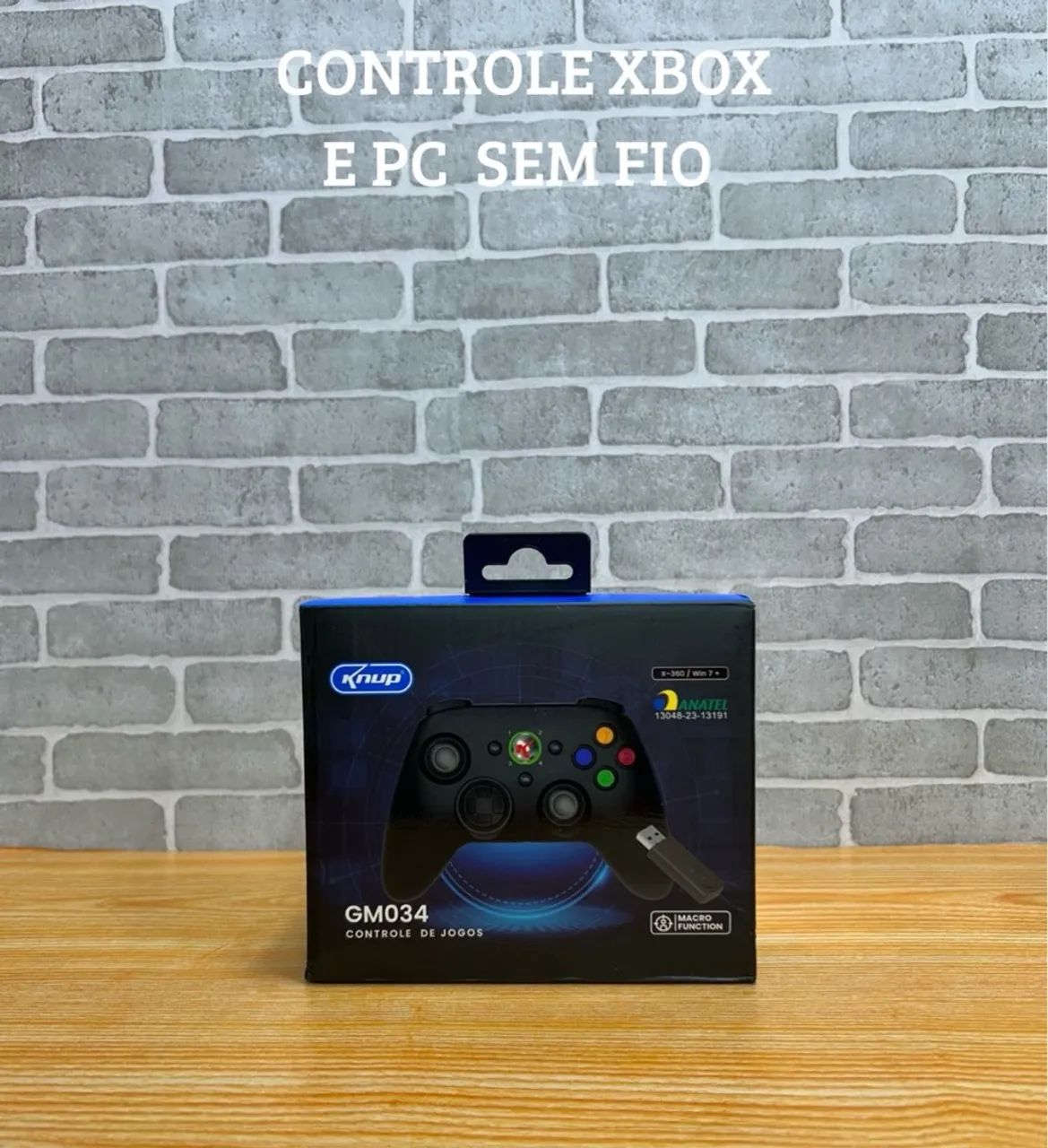 Controle Xbox e PC sem Fio Knup GM034