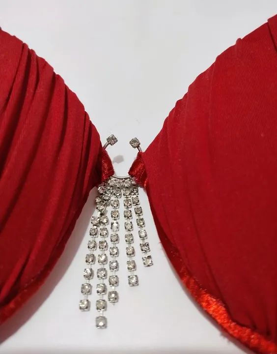Sutiã renda vermelho com bojo - Foto 4
