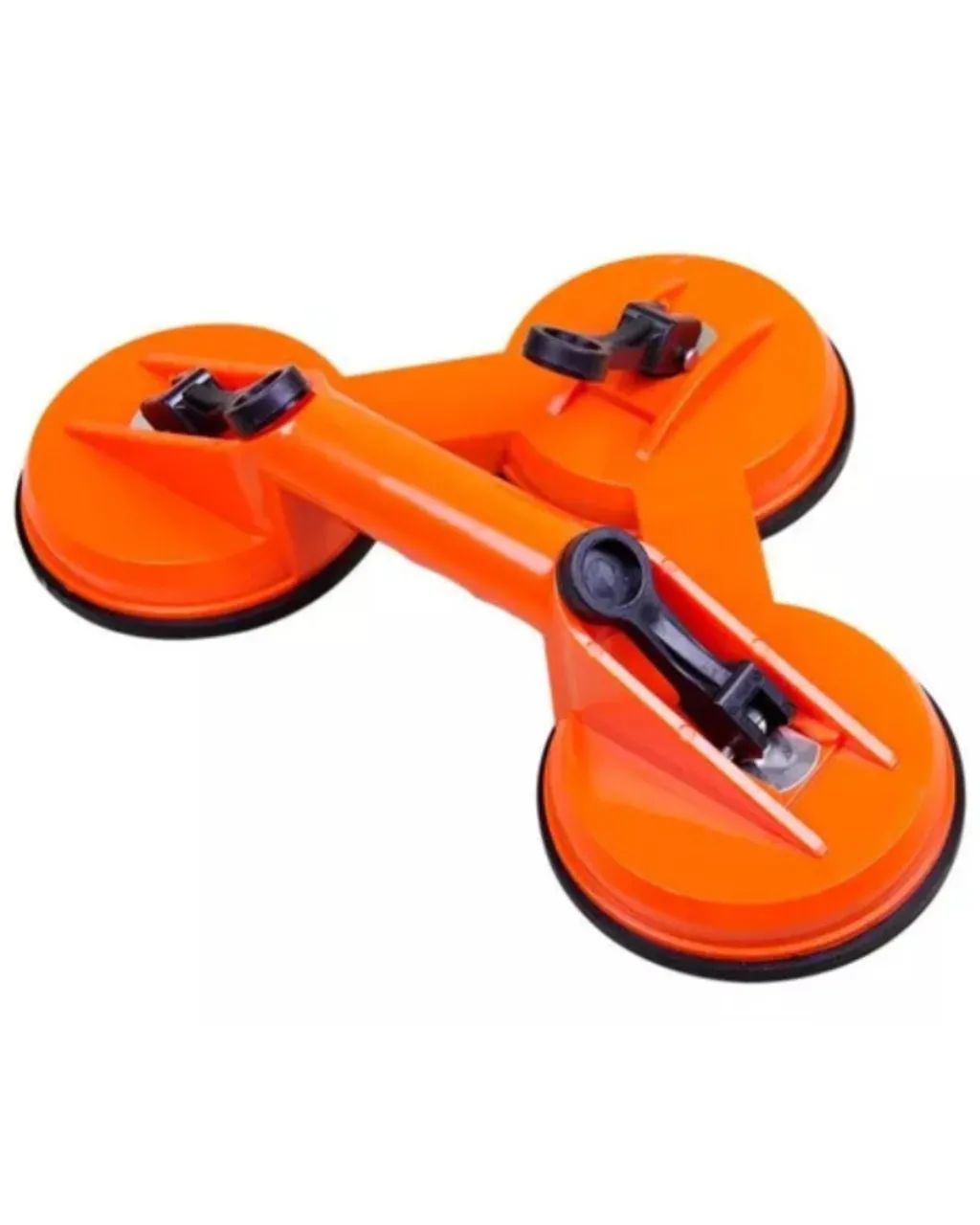 Ventosa Tripla Para Vidro Mármore Chapas Piso Cerâmica 120kg