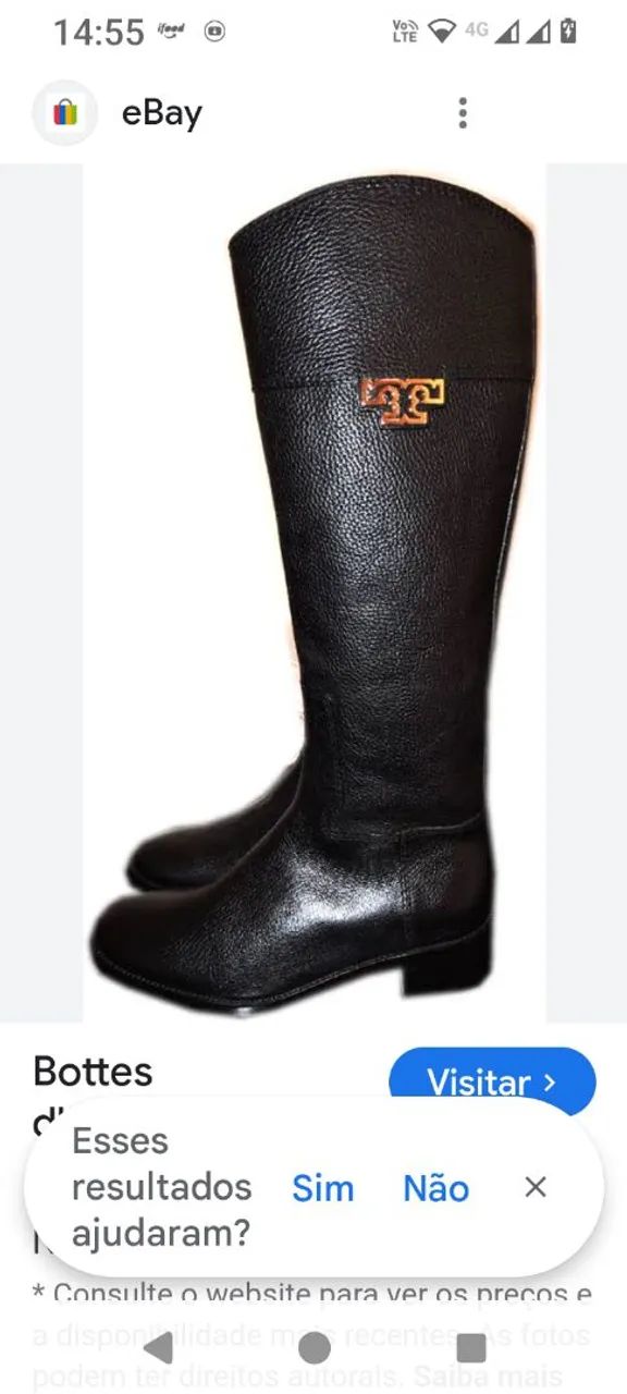 Bota de cano alto preta - Tory Burch - Foto 5
