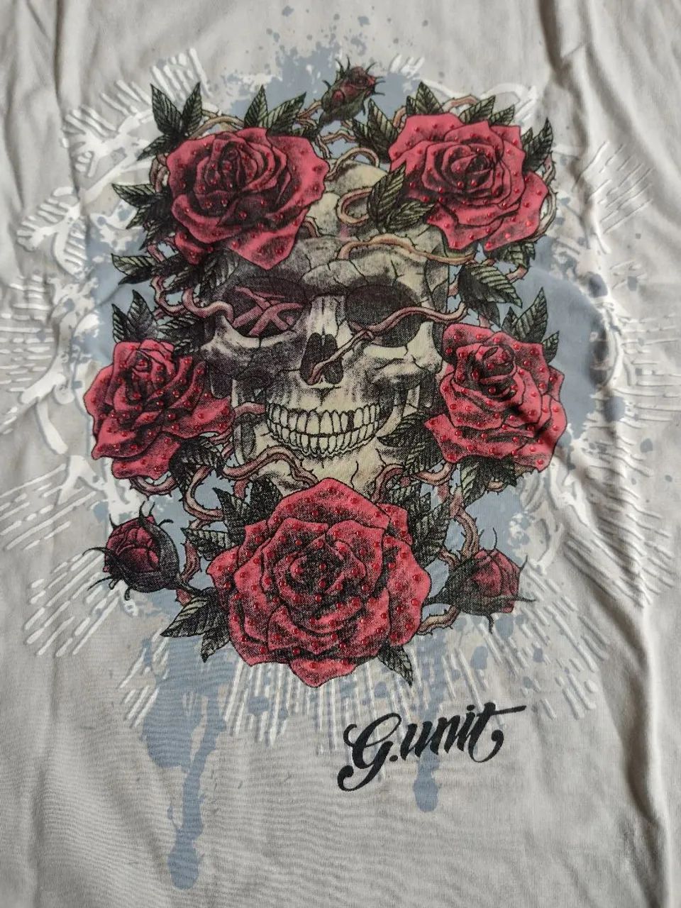 Camiseta G Unit - Caveira e Rosas - Foto 2