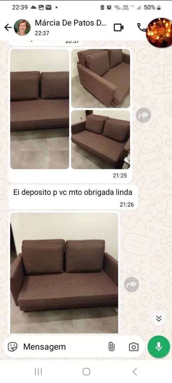 Sofá 3 lugares