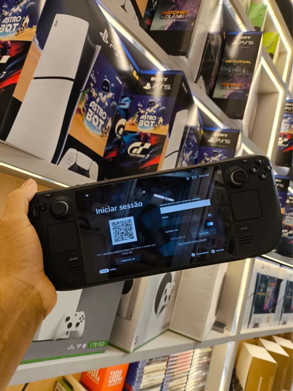 Steam Deck 512GB LCD - Seminovo + 6 meses de garantia - Consoles