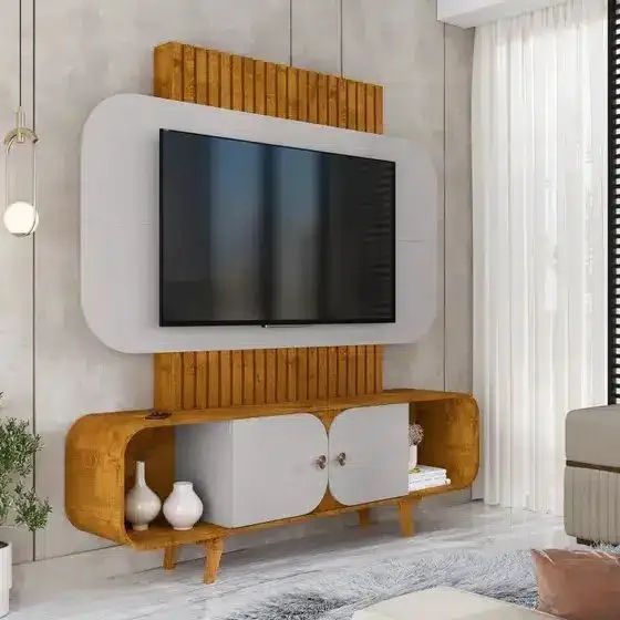 HOME RIPADO EMBAU 1.80 - PARA TV ATÉ 75 POLEGADAS E 2 PORTAS - BECHARA stok 
