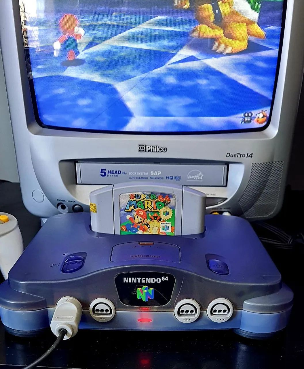 Nintendo 64 sabores uva + cartucho super mario 64