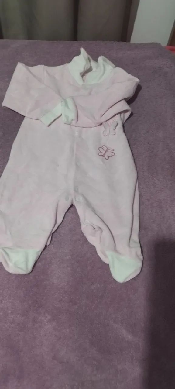 Macacões e bodies para bebê - Rosa - Tamanho P,M,G - Foto 4