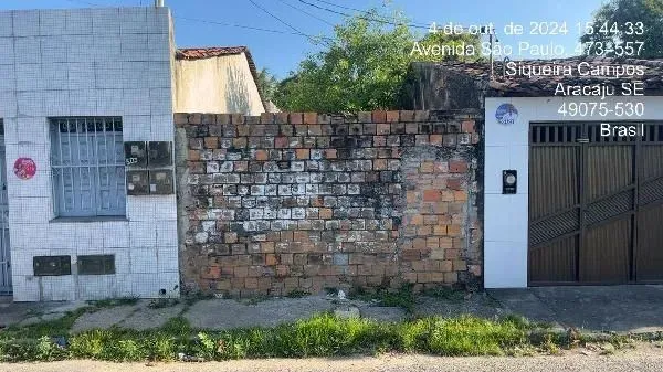 Terreno 109.2m², SIQUEIRA CAMPOS, ARACAJU SE