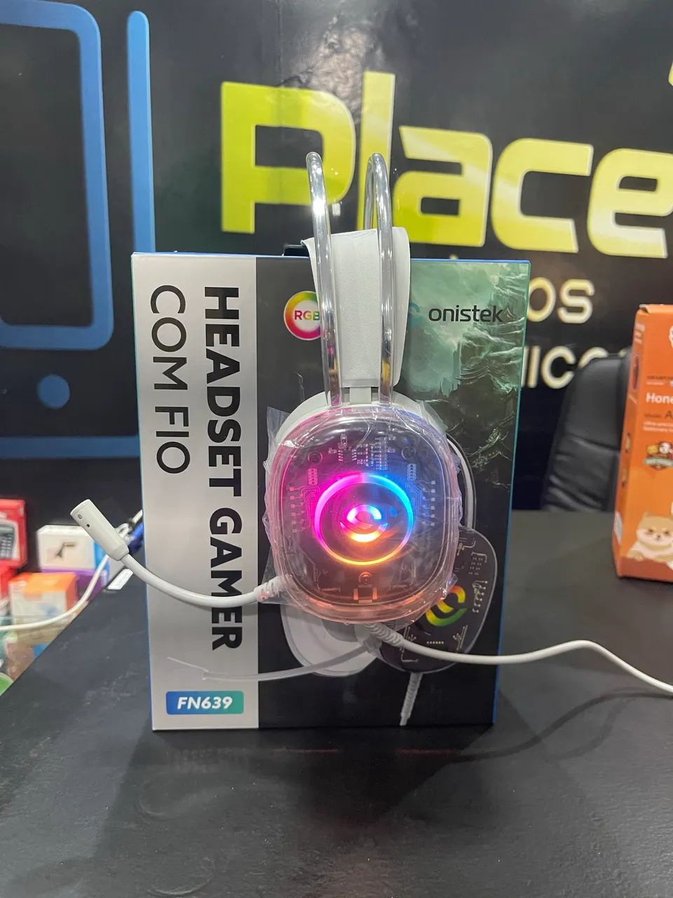 Headset Gamer RGB Com Fio Onistek FN639 - Foto 2