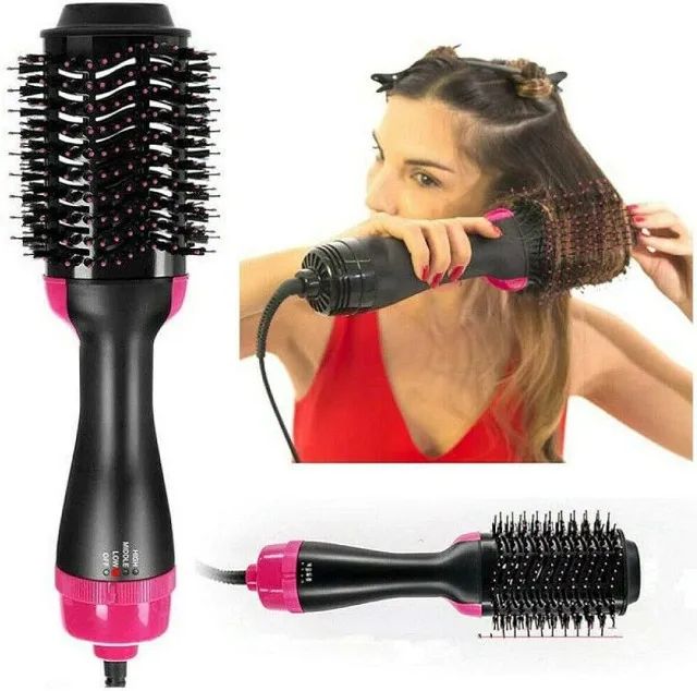 Escova 2 in 1 - Secadora Modeladora e Com Efeito Alisador 