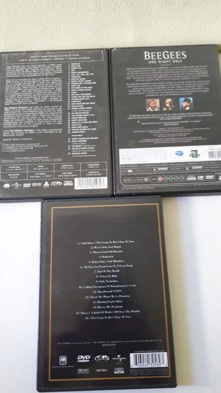 Kit 03 Dvds Abba, Bee Gees e Carpenters Originais  - Foto 5