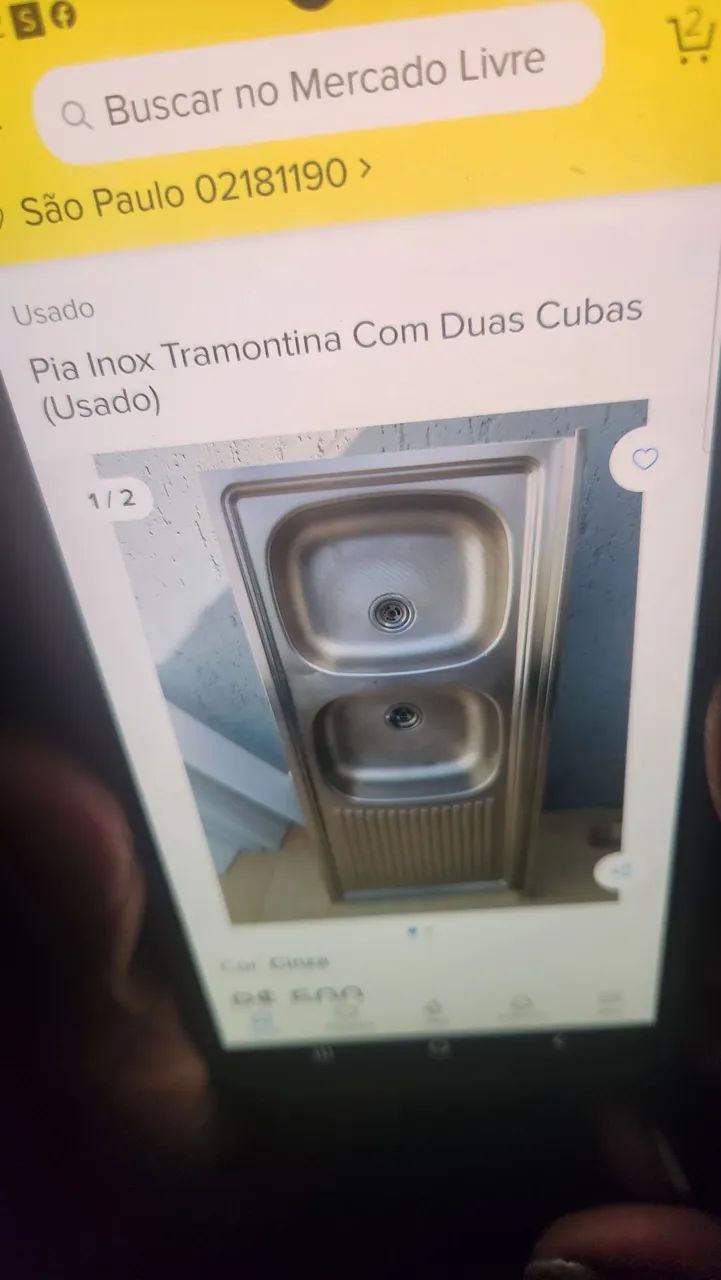 Pia de cozinha em aço inox - Foto 4