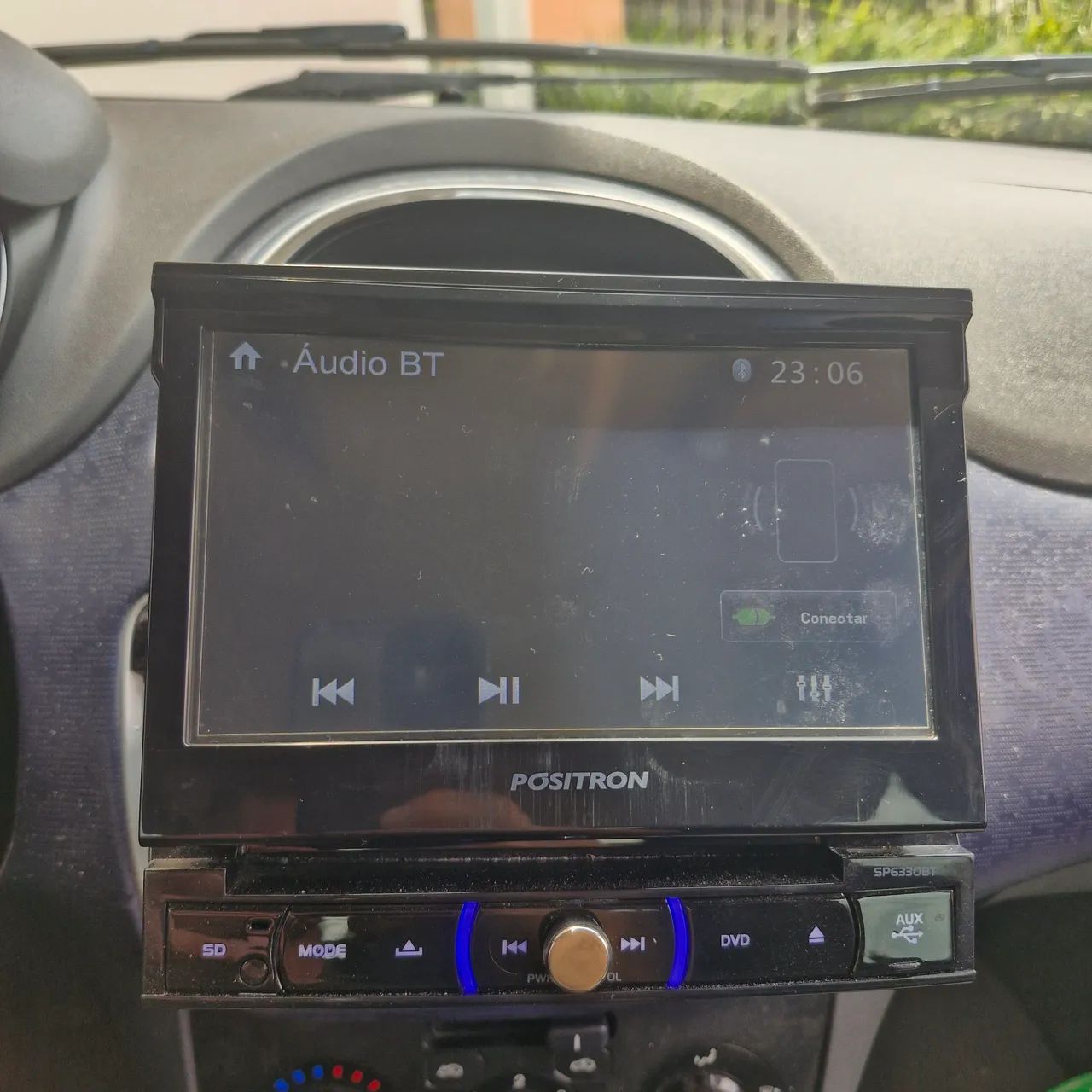 Dvd Player Automotivo Pósitron Sp6330bt Com Tela Lcd 7