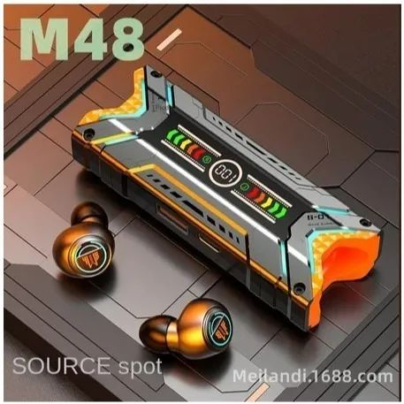 M48 TWS Bluetooth 5.3 Fones Ouvido Com Cancelamento De Ruído e Microfone