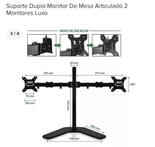 Articulating desk mount for 2 monitors64352263173891123