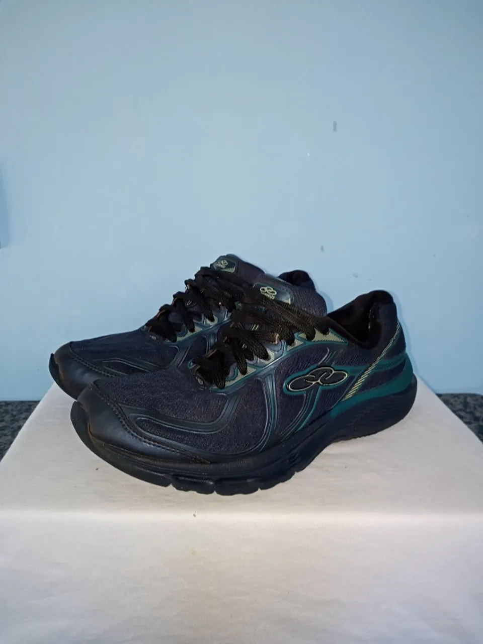 Tênis masculino Olympikus Átomo azul + verde seminovo - Nº40