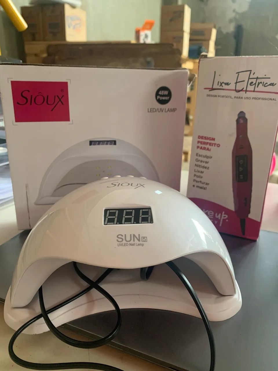 Cabine para unhas Nova + lixa elétrica Nova 