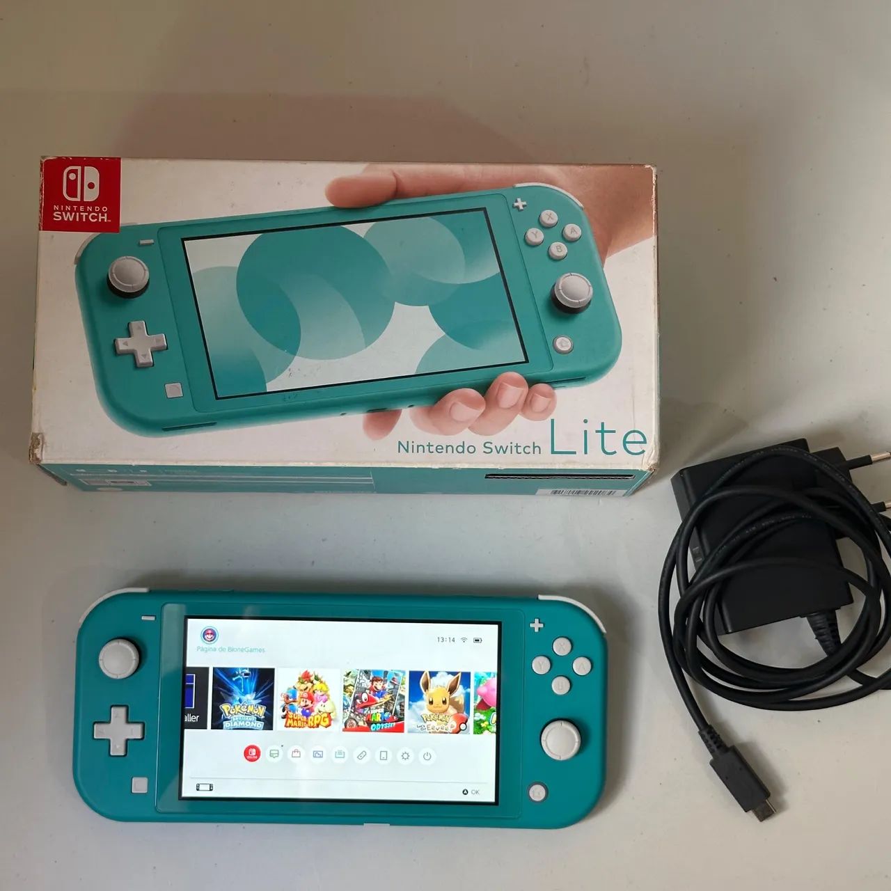 Nintendo Switch Lite Turquesa Desbloqueado 256gb Usado