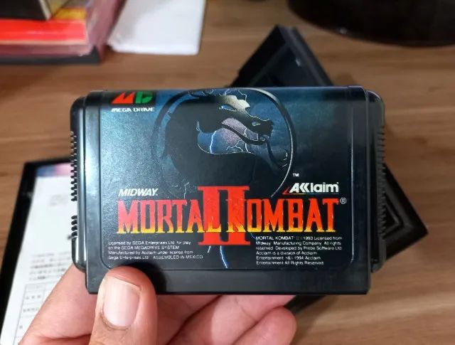 Mortal Kombat 2 Original Japonês CIB Completo Mega Drive - Foto 2