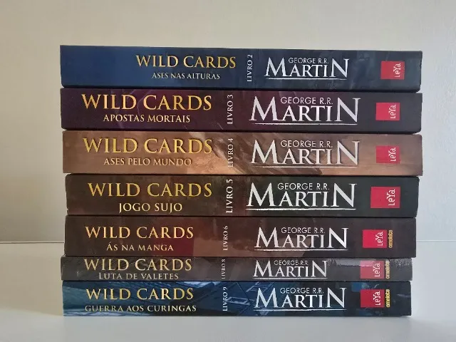 7 livros da saga Wild Cards, de George R. R. Martin
