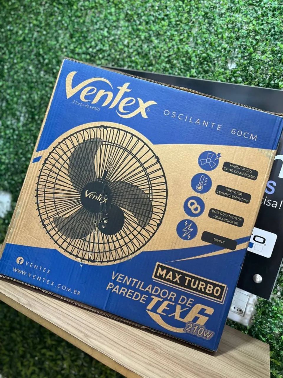 Ventilador de Parede Turbo 210W 60CM Ventex