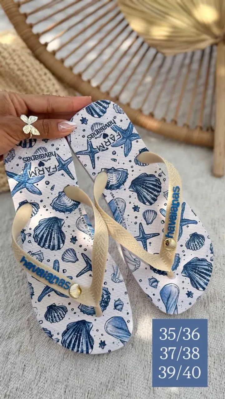 Chinelas primeira linha.