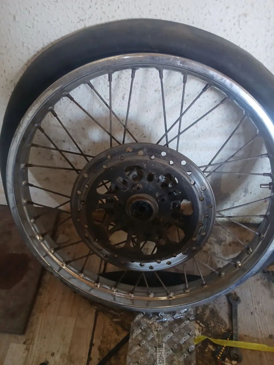 Roda dianteira com o disco da cg titan  - Foto 3