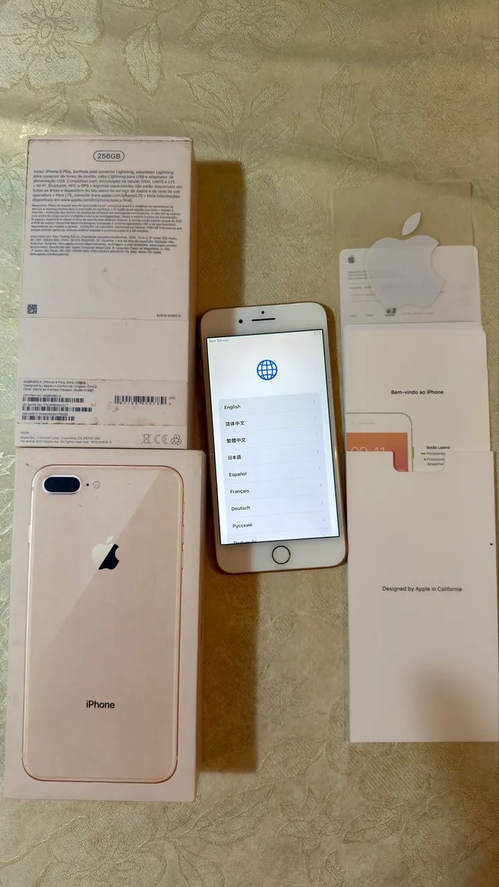 iPhone 8 Plus 256GB - Rosé Gold - muito conservado - Celulares e