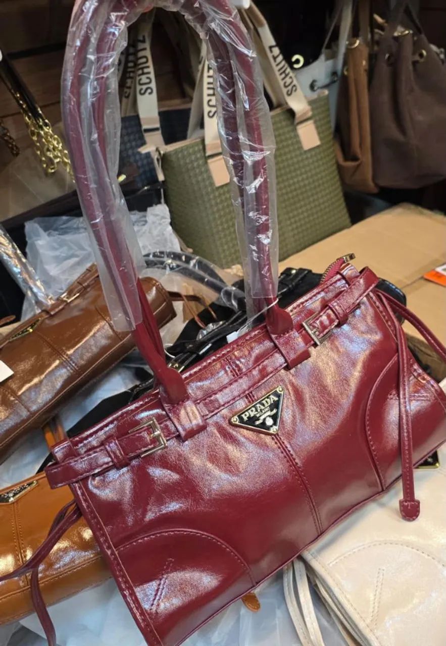 Bolsa Estilo Prada Bonnie mini Linha Importada  - Foto 4