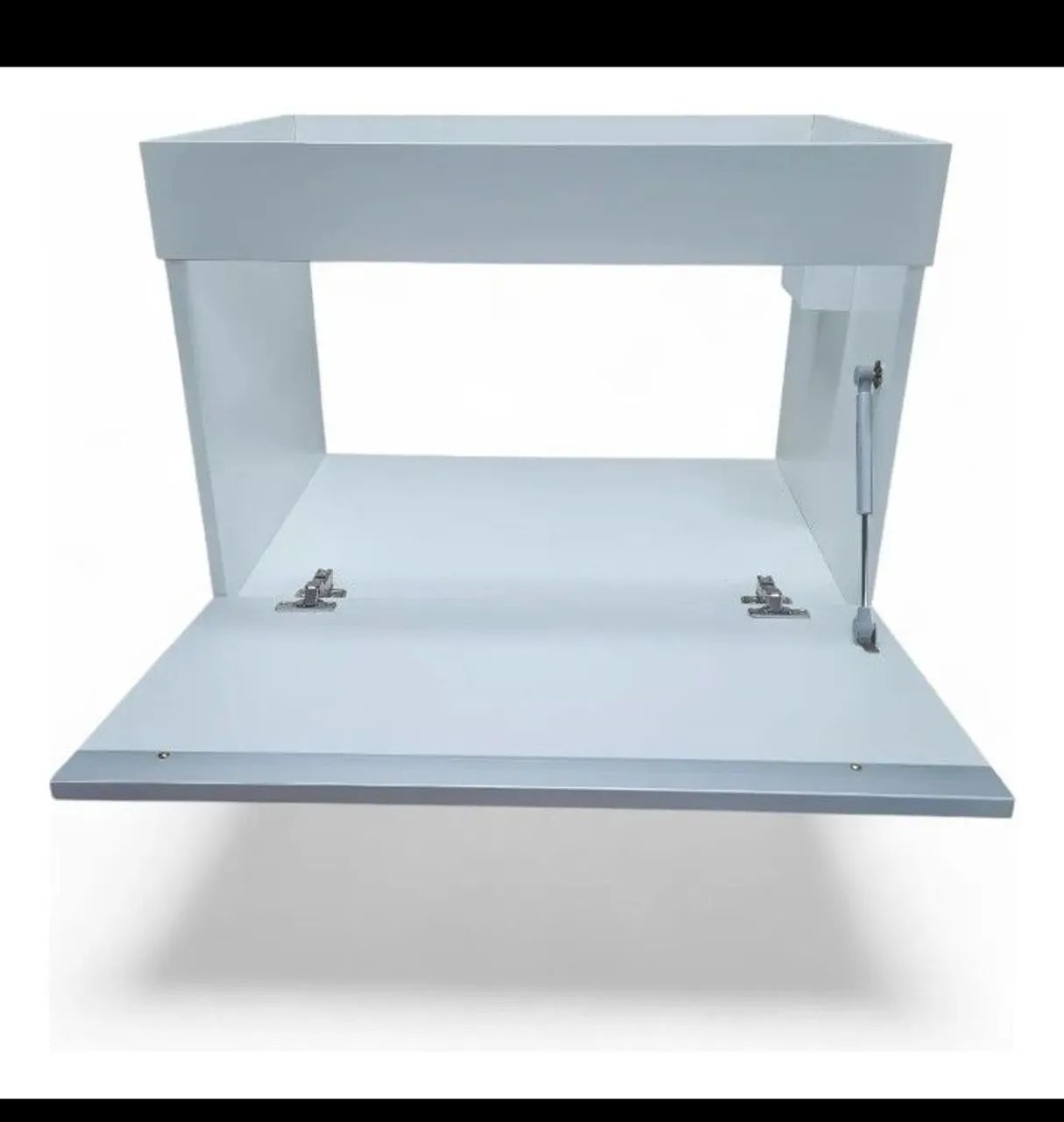 Gabinete de banheiro MDF branco 15 mm para pia de sobrepor  - Foto 3