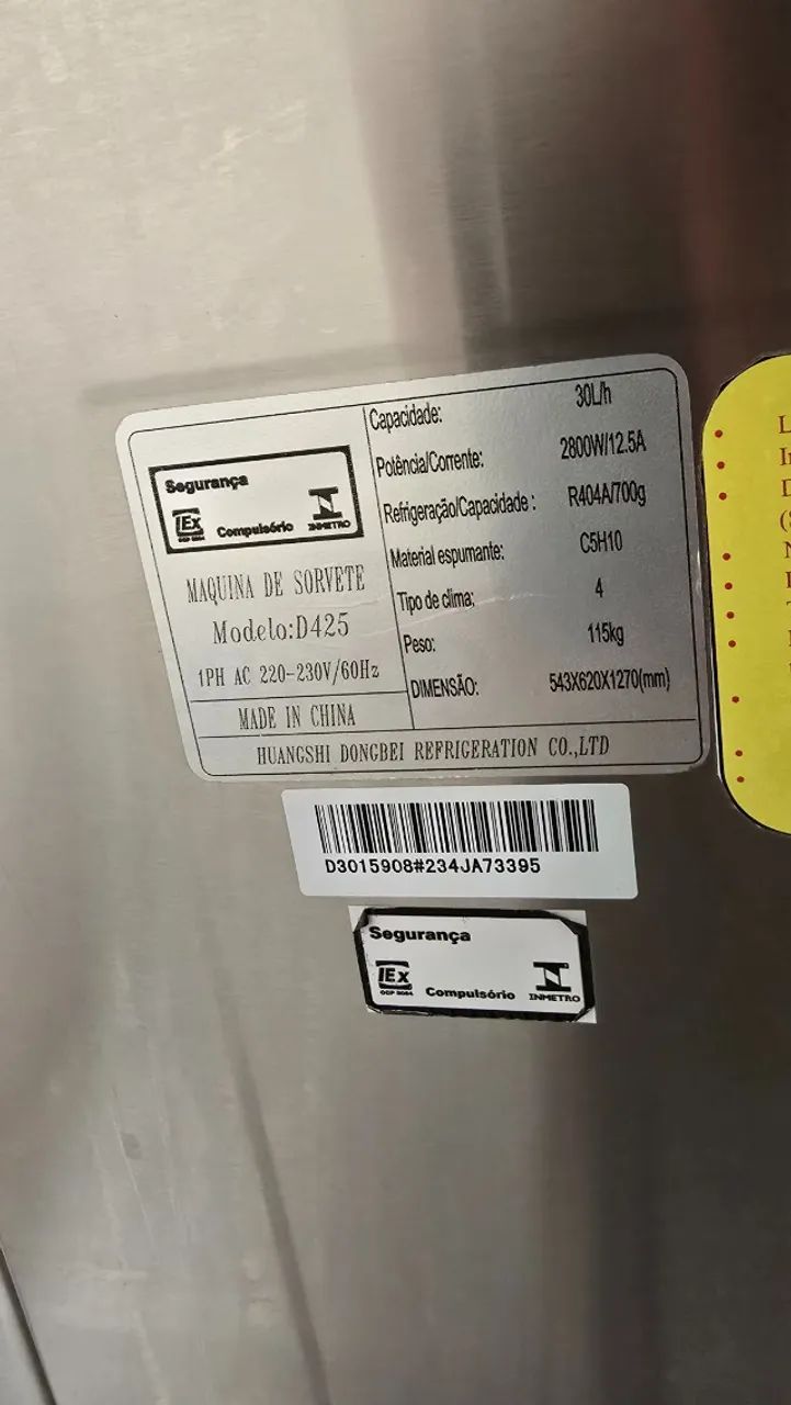 Máquina de sorvete expresso Logrosoft D425 - completa e sem problemas - Foto 2