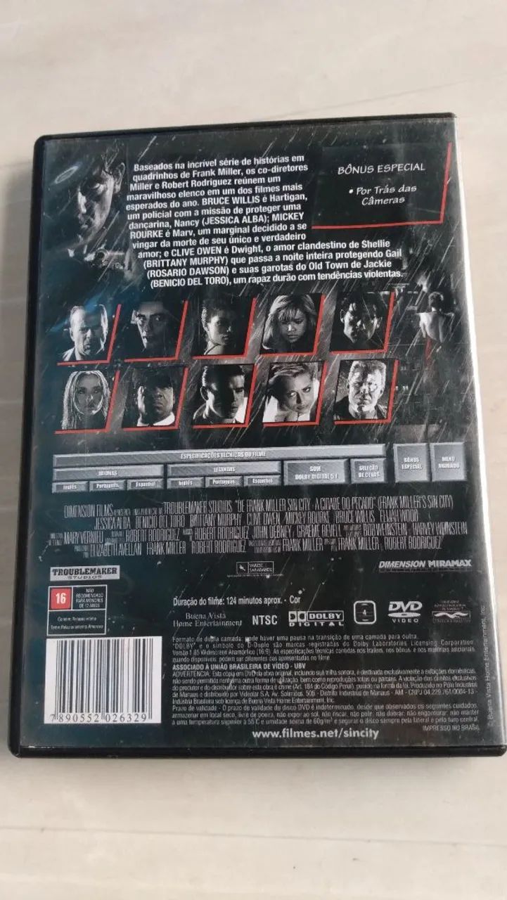 DVD original Sin City ótimo estado.  - Foto 4
